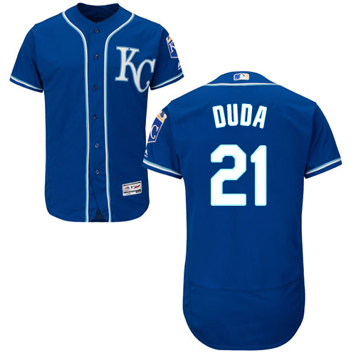 Royals #21 Lucas Duda Royal Blue Flexbase Authentic Collection Stitched MLB Jersey